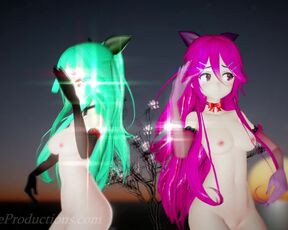 MMD R18 4k  Mirror dance Yamakaze - Lupin 1032