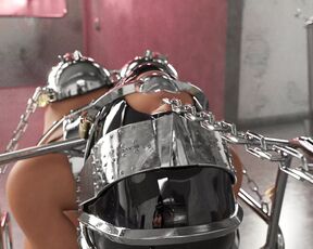 Dominated Slave Chained to a Wheelchair 3D BDSM Animation