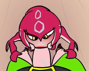 Mipha x Link! Zelda Rule34 Animation Cartoon