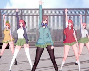 【KKVMD / MMD】気まぐれメルシィ 一花 二乃 三玖 四葉 五月【五等分の花嫁】