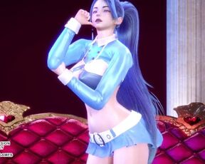 [MMD] SUNMI - Heart Burn Kaisa Sexy Kpop Dance League Of Legends KDA Uncensored Hentai R18