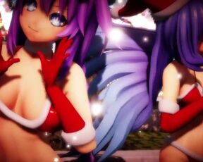 MMD R18 Iris Heart x Purple Hear Christmas Chocolate Cream