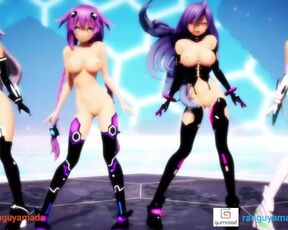 MMD R18 Neptunia Ghost Dance