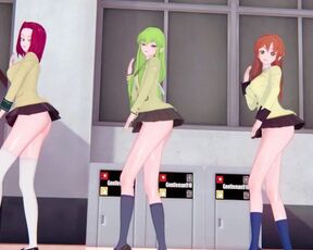 【KKS／MMD】"Brave Girls - Chi Mat Ba Ram" 紅月カレン C.C. シャーリー【コードギアス】