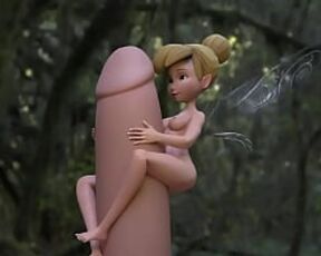 Tinker Bell Enjoys A Huge Cock (3D Animation)