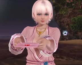 Dead or Alive Xtreme Venus Vacation Luna Valentine's Day Pose Cards Fanservice Appreciation