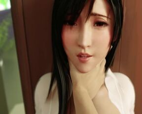 Final Fantasy Tifa Giving A Nice Tit Job | MsPower