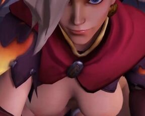 Ashe with Futa Wolf Fucks Fucking