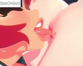 Futanari Ass Licking & Rough Sex. Animation | MakimaOrders