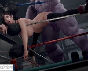 4k Tifa Lockhart Fucks with Thanos Huge Cock