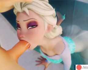 Elsa Suck Huge Dick Until Cum