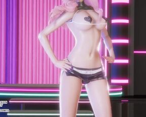 [MMD] KARA - CUPID Seraphine Sexy Kpop Dance 4K League of Legends KDA Korean Dance