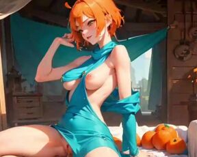 Nami (onepiece) BDSM roped up (animation)