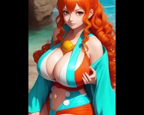 Try to not cum with Nami compilation