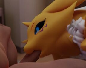 Sexy big ass Renamon pleasing you POV