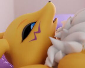 Sexy furry maiden Renamon fucked POV