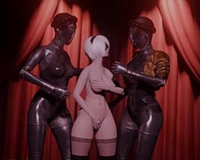 Atomic Heart - The twins staged a sex show with 2B