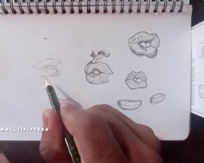 drawing lips part4