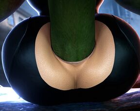 Hulk fucking Natasha's delicious round ass - 3D HENTAI UNCENSORED (Huge Monster Cock Anal, Rough Anal) by SaveAss