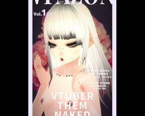 French vtuber poses for a magazine