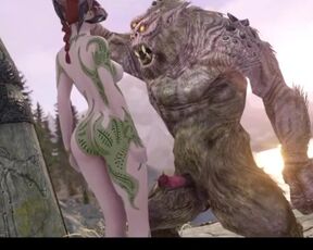 Skyrim monster giant porn scene