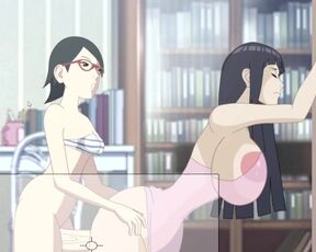 Sarada Uchiha Fucks Hinata Hyuga (Naruto)