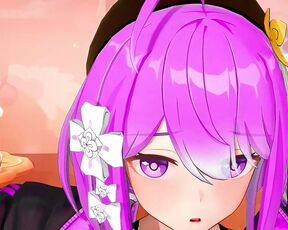 Honkai III KKVMD Griseo is cute Melancholic - Purple Hair Color Edit Smixix