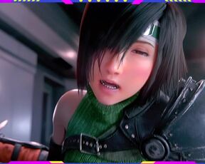 Yuffie final fantasy fucked cumshot small pussy 60fps