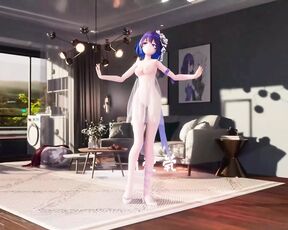 China Cutie Dancing + Gradual undressing (3D HENTAI)