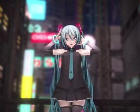 Hatsune Miku With Great Ass Dancing (step by Step Undressing)