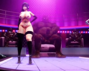 Sexy BBW Girls With Huge Ass Dancing (3D HENTAI)