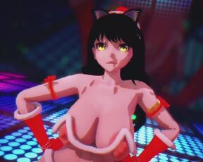 Mmd R18 Hot and Sexy Sexy with Melon Milk - Blake Bikini Santa Outfit