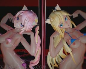 MMD R18 Nude Sexy Luka and Lily - Ai Dee 1089