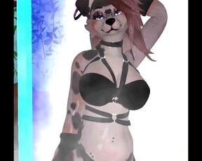 Sensual furry dance in Undies (Vtuber Puppy Girl)