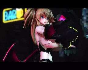 Huge Tits Sexy Demon Dancing (3D HENTAI)