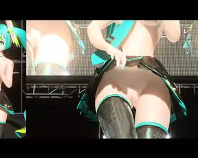 Cute Miku Dancing + Camera Angle On Pussy (3D HENTAI)