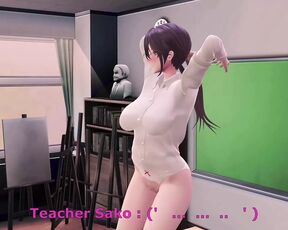 My Sexy Slave Teacher Get Pregnant From Me (3D HENTAI)