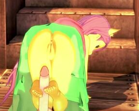 "Fun with Fluttershy in the garden~!" MLP POV Animation with English Voice Acting~!