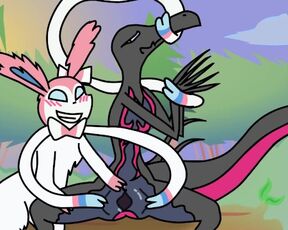 Sylveon X Salazzle! Pokemon sex