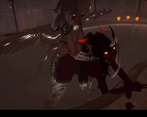 [VRChat] Taking Devil doggy style in the pool - Pool fun Part 2