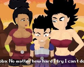 Caulifla & Kale making Cabba a Super Saiyan