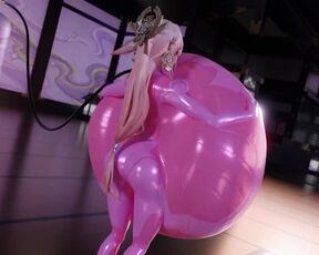 Zero Suit Yae Balloon Stuffing Inflation | Glossy Tempo