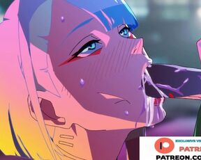 LUCY CYBERPUNK BLOWJOB AND SWALLOWS CUM DAVID | BEST CYBERPUNK HENTAI ANIMATIONS 60FPS