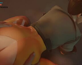 TRACER ANAL FUCKING AND CREAMPIED | OVERWATCH BLENDER HENTAI 4K 60FPS 2023