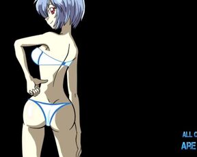 Rei Ayanami posa - DESNUDA