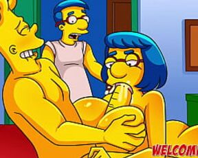 Barty fucking his friend's mother - The Simptoons Simpsons porn