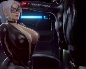 3D / Blender ???? Black Cat X Venom Blowjob | 60 FPS ????