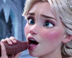 Elsa Loves Being Nude and Sucking Cock - Frozen Porn Parody