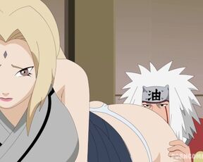 Tsunade ass bigger than joraiya thinks fuck ass hardcore doggy style make creampie Naruto hentai sex