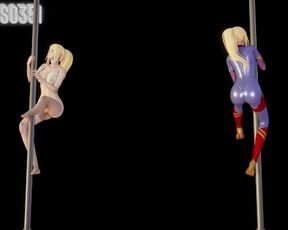 Zero Suit Samus Aran do hot POLEDANCE